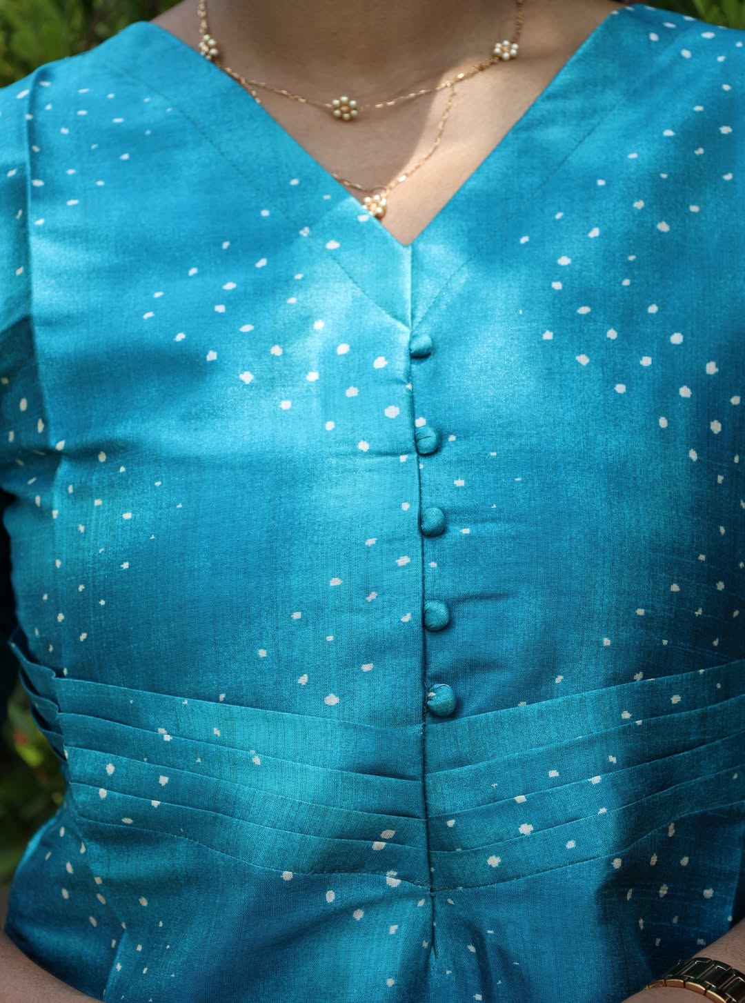 SEMI TUSSAR SILK - BLUE