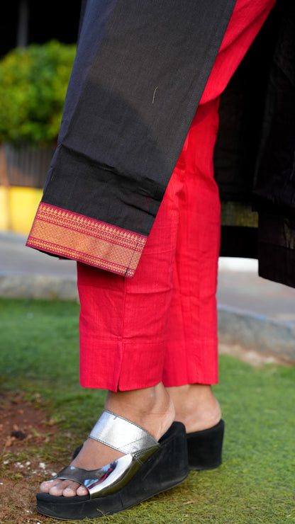 MANGALAGIRI COTTON - BLACK
