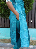 SEMI TUSSAR SILK - BLUE