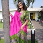 WOMEN’S  PINK AND GREEN KURTI SET WITH DUPATTA