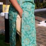 WOMEN’S ELEGANT GREEN KURTI SET WITH DUPATTA