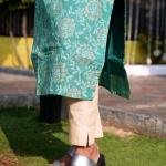 WOMEN’S ELEGANT GREEN KURTI SET WITH DUPATTA