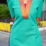 WOMEN’S ELEGANT SEA GREEN KURTI SET WITH DUPATTA